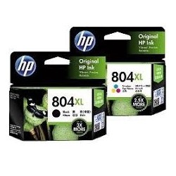 Genuine HP 804XL BK + Hp...